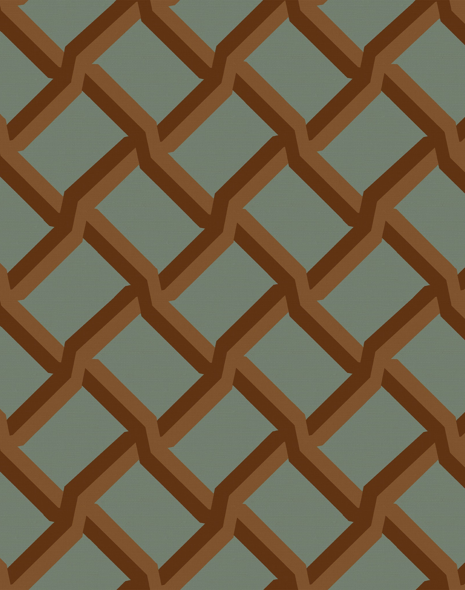 Trellis, Petrol – The Pattern Collective