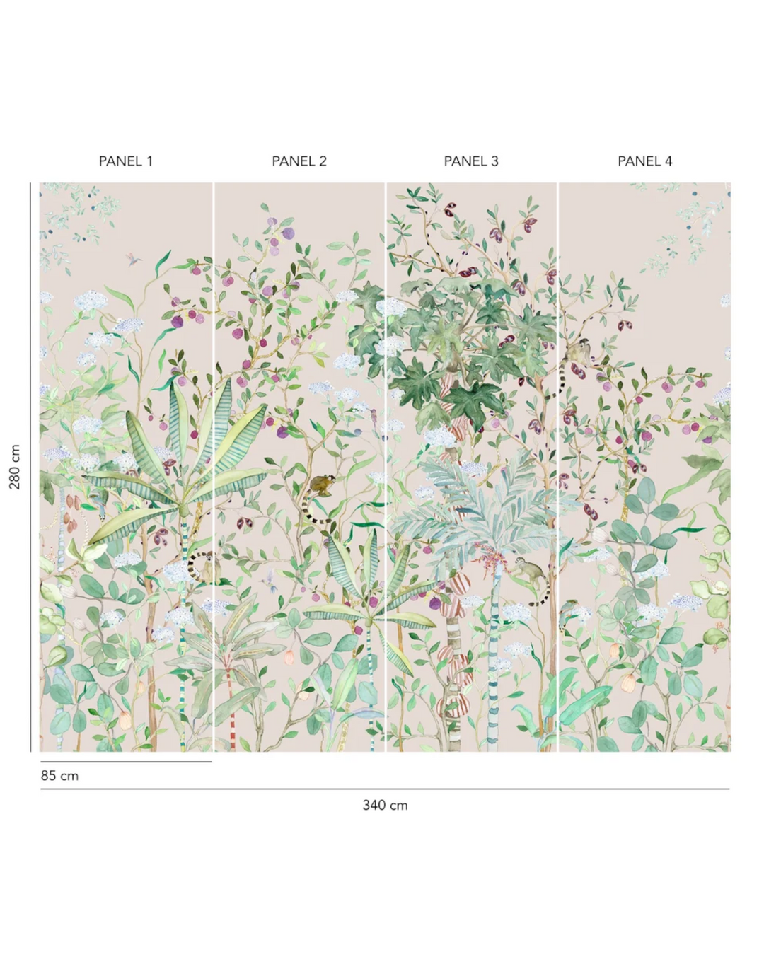 Tropicalia Berry, Sisal Panoramic