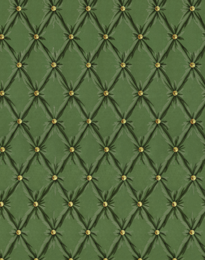 Tufted Panel, Forest Green
