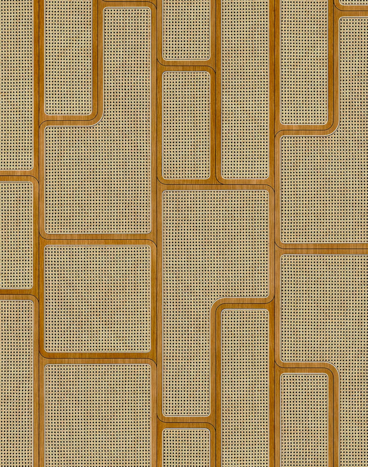 VOS-04 Oak Angle Cane Webbing by Roderick Vos