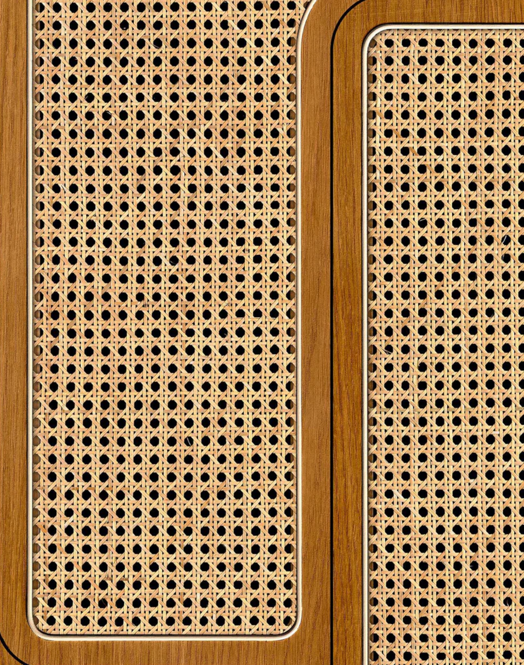 VOS-04 Oak Angle Cane Webbing by Roderick Vos
