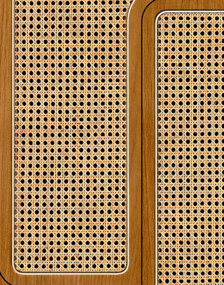 VOS-04 Oak Angle Cane Webbing by Roderick Vos