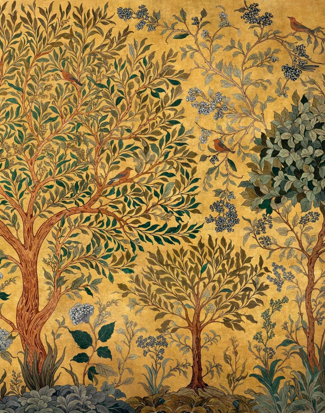 Varanasi Tree, Mustard D00155