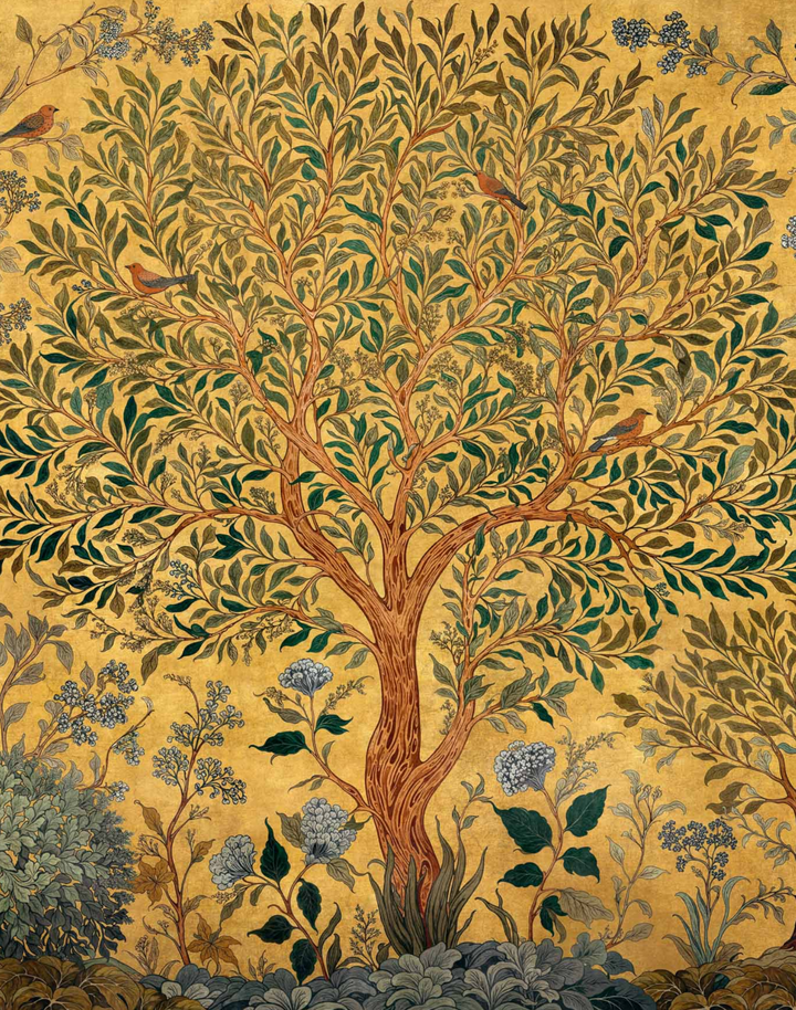 Varanasi Tree, Mustard D00155