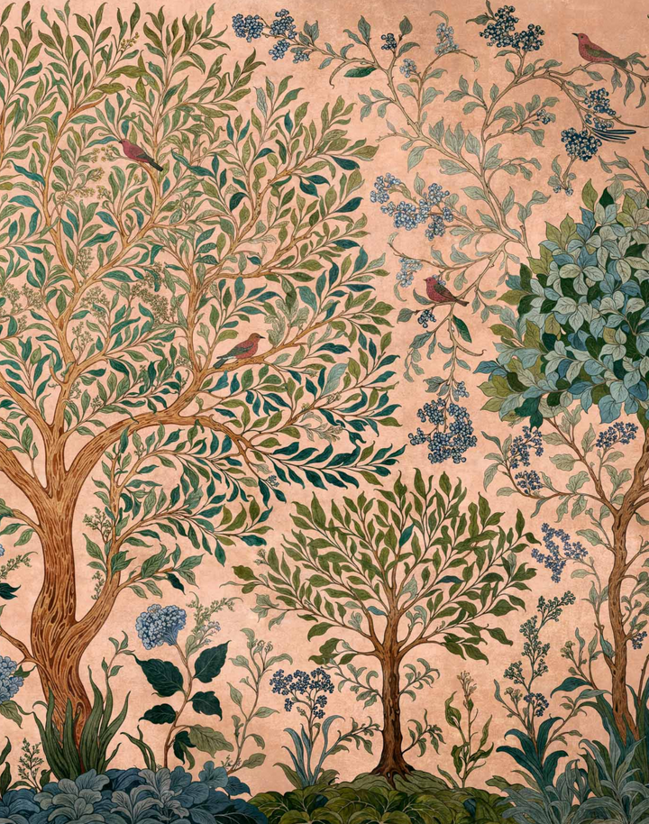 Varanasi Tree, Peach D00152