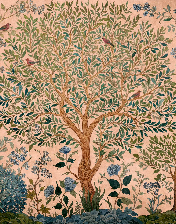 Varanasi Tree, Peach D00152