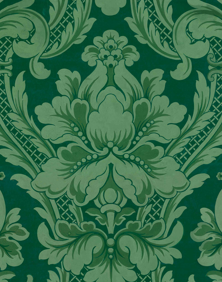 Venetian Damask, Emerald D00112
