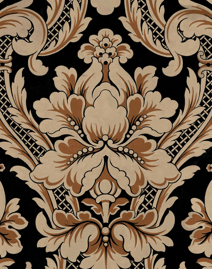 Venetian Damask, Onyx D00111