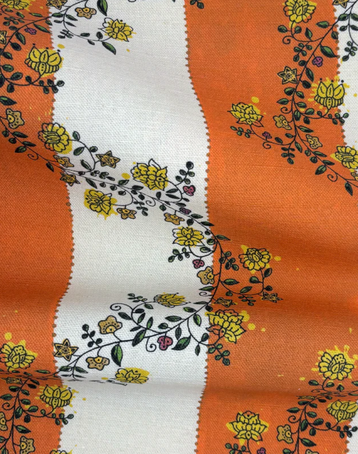 Vine Blots Fabric, Sunlit Amber