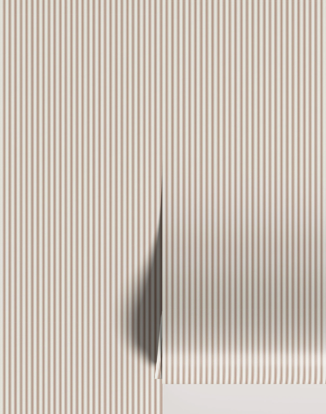 Vintage Ticking Stripe, Rust