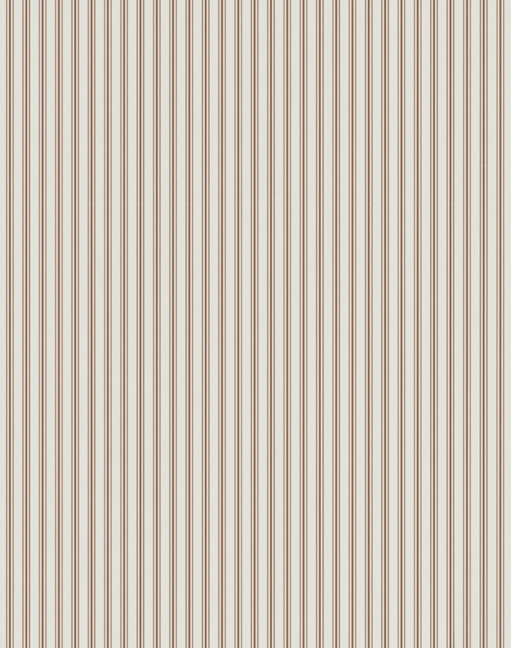 Vintage Ticking Stripe, Rust