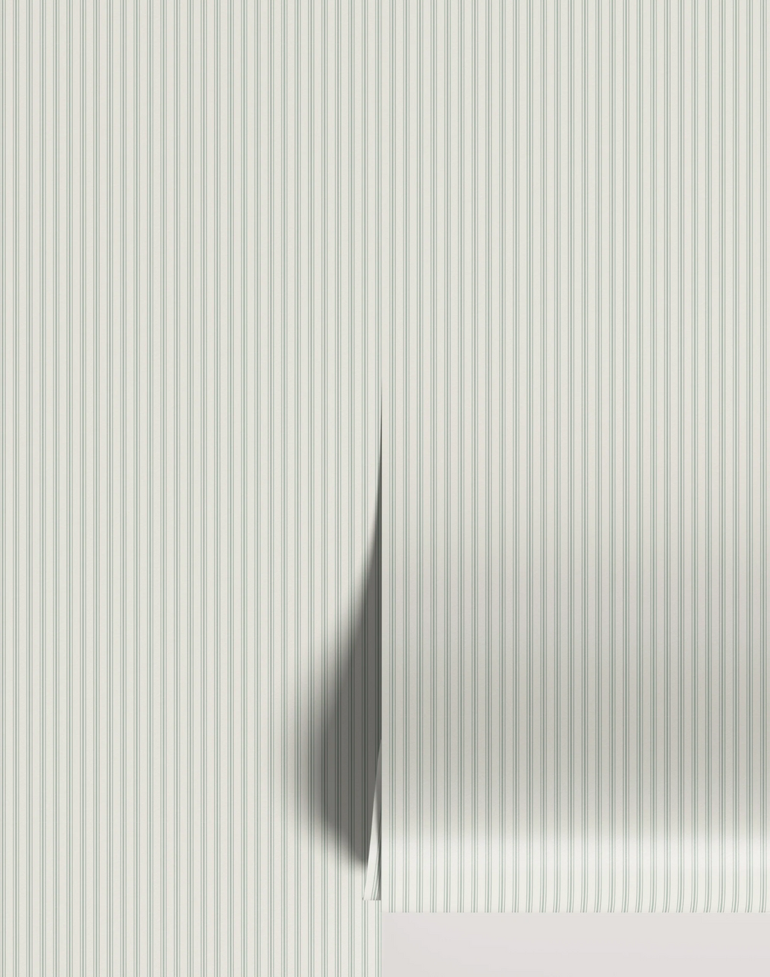 Vintage Ticking Stripe, Seafoam