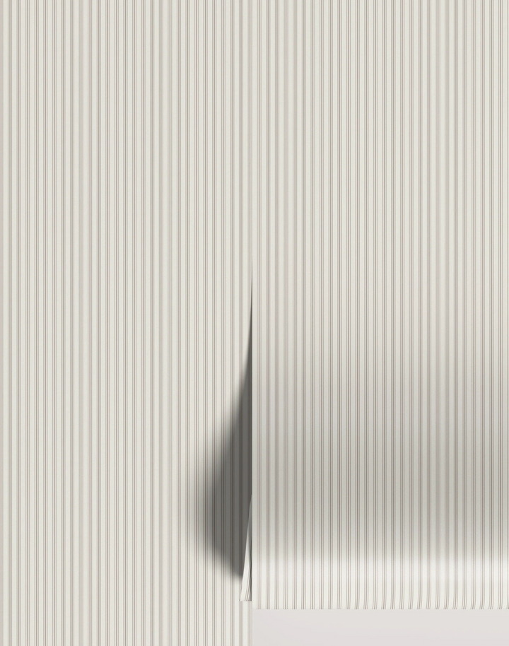 Vintage Ticking Stripe, Taupe