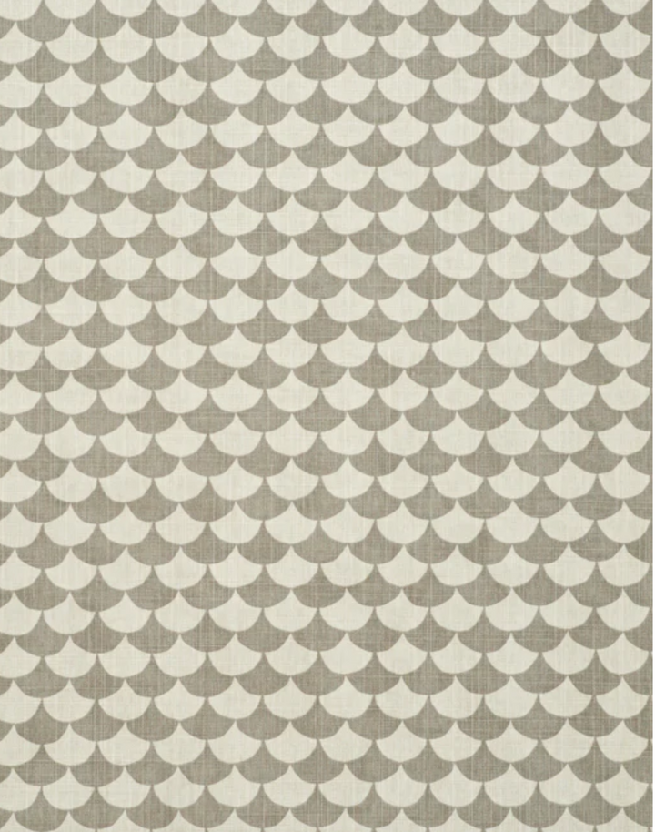 Waves Cotton Fabric, Grey / Grey