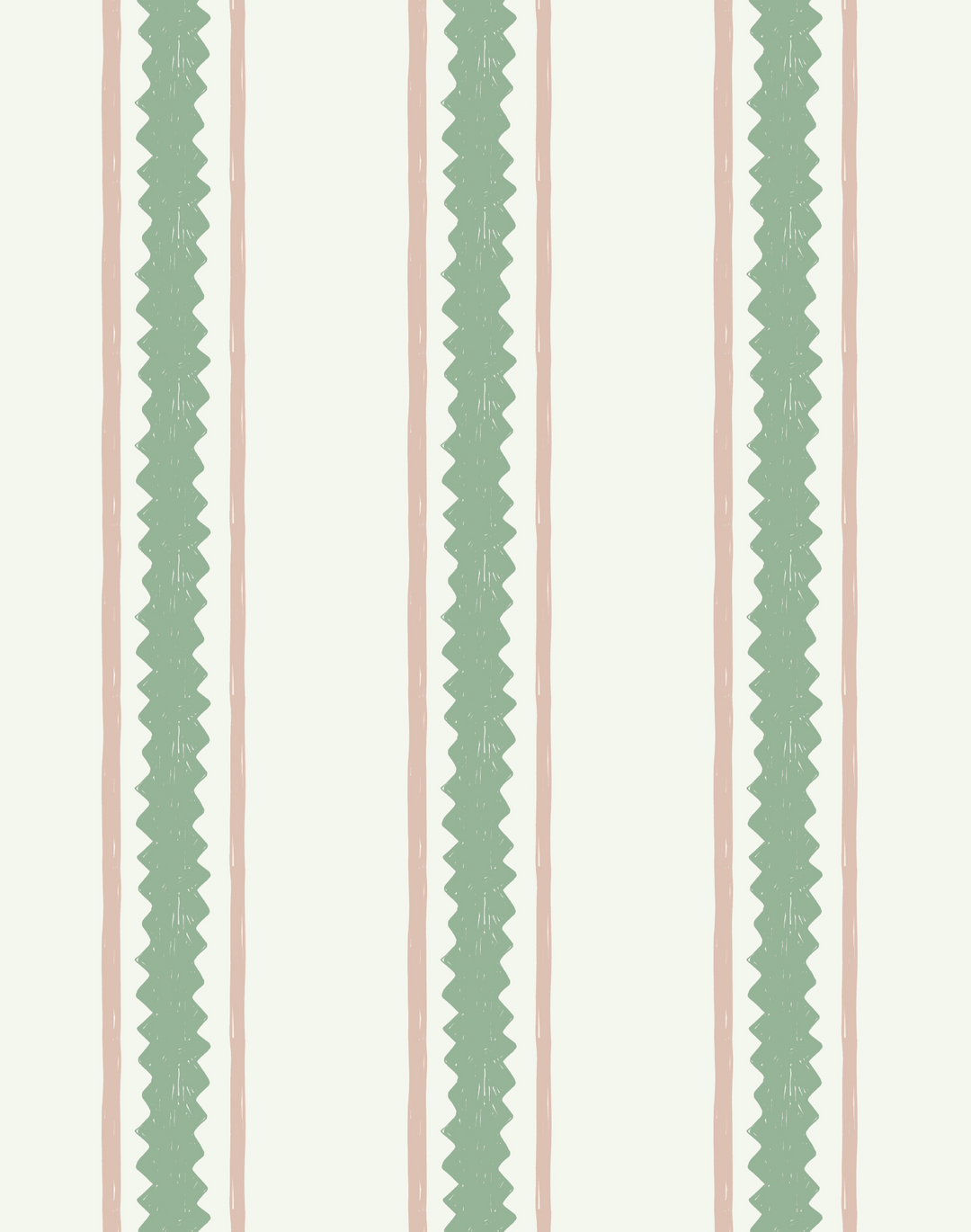 Zig Zag, Pink and Green