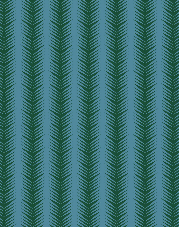Ziggy, Ice Kelly - Linen Fabric