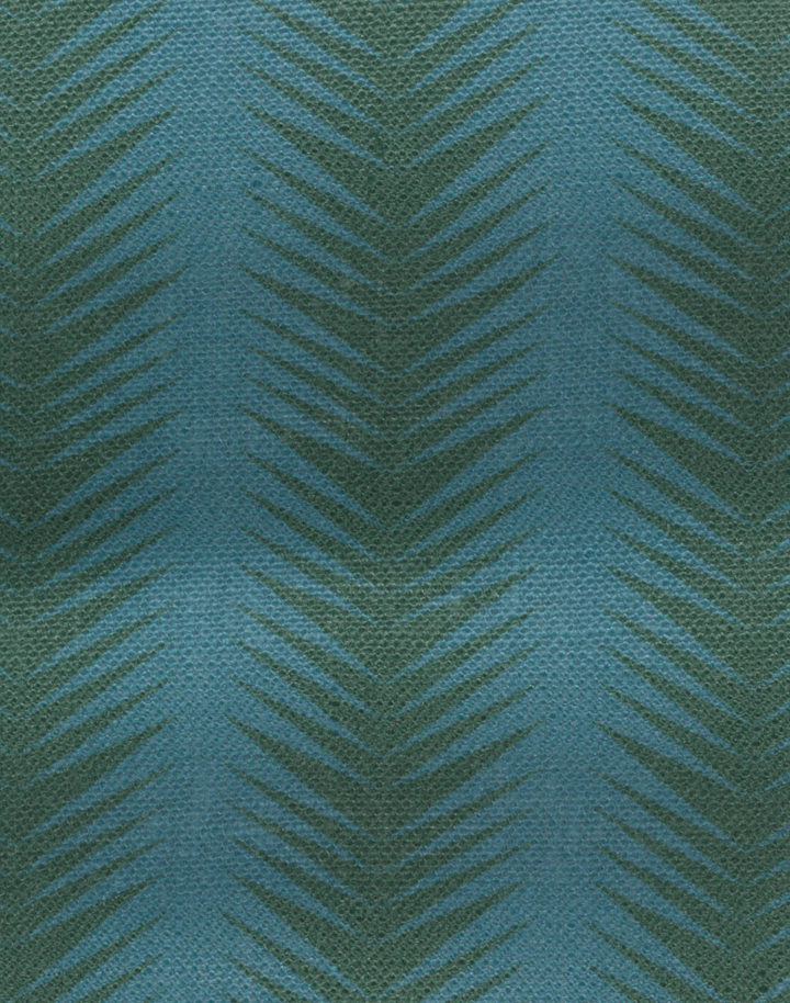 Ziggy, Ice Kelly - Linen Fabric