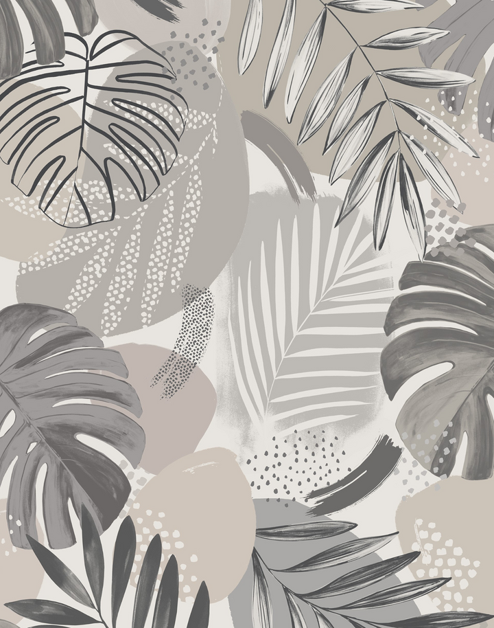 ABSTRACT JUNGLE PUTTY GREY