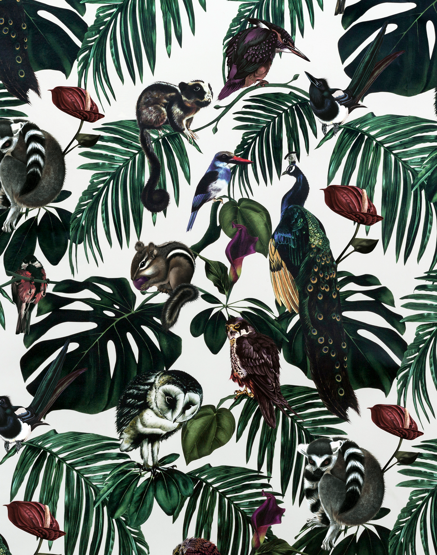 Amazon Pattern Background Amazonia Light Wallpaper – The Pattern Collective