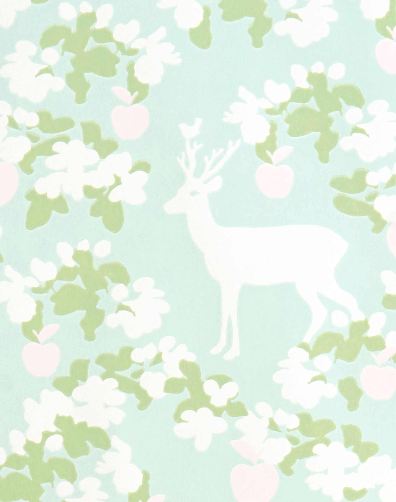 Apple Garden, Turquoise 107-01 – The Pattern Collective