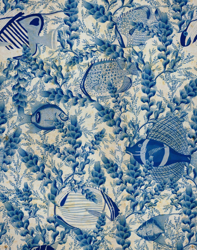 The Garden of Immortality, Lapis Blue – The Pattern Collective