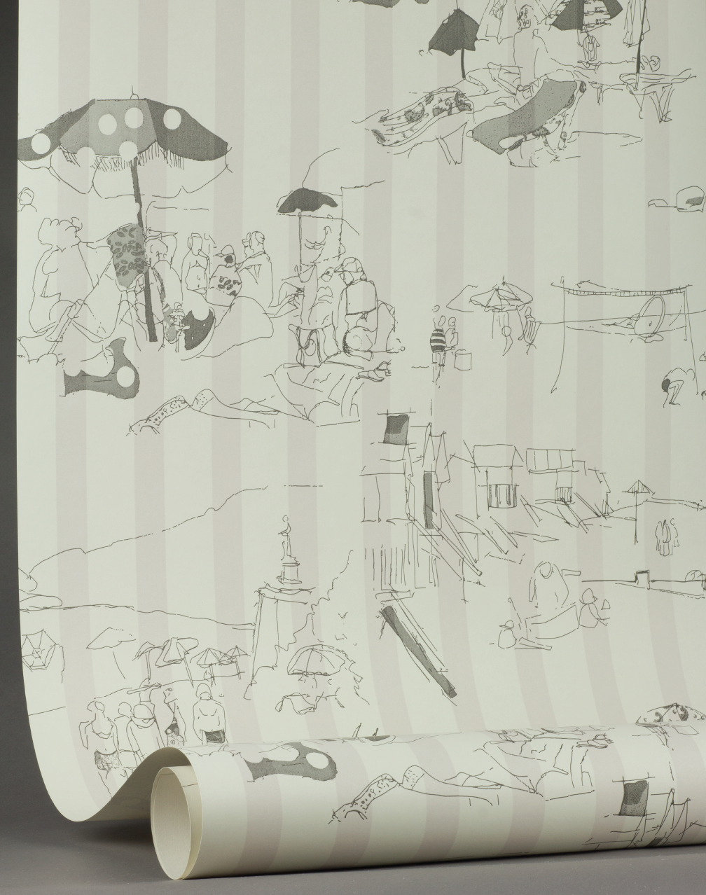 Beach Toile, Mauve