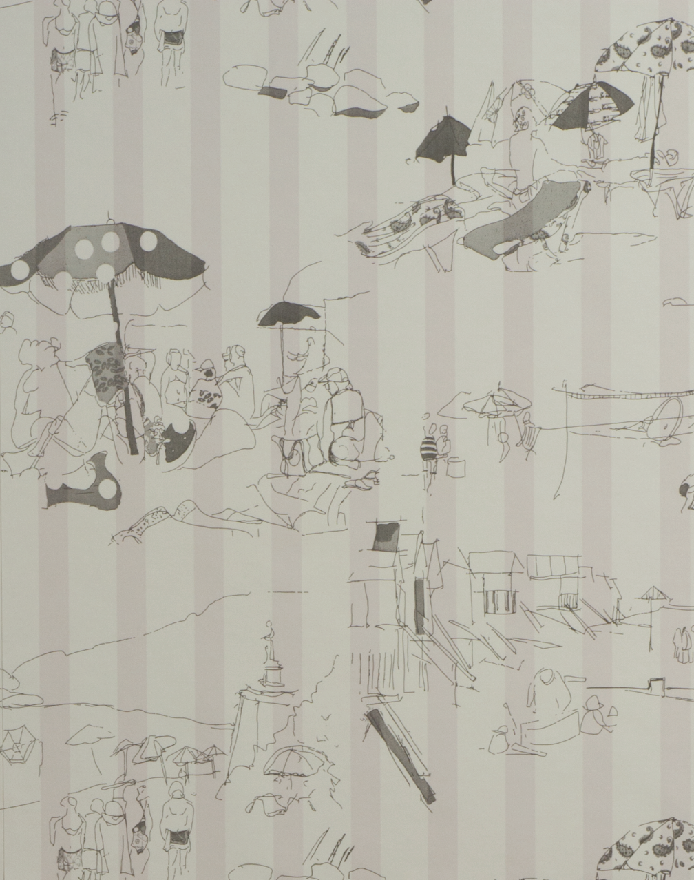 Beach Toile, Mauve