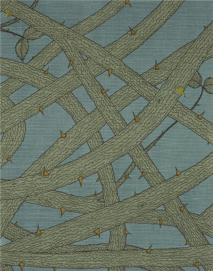 Brambleweb Linen Union Fabric, Dusk