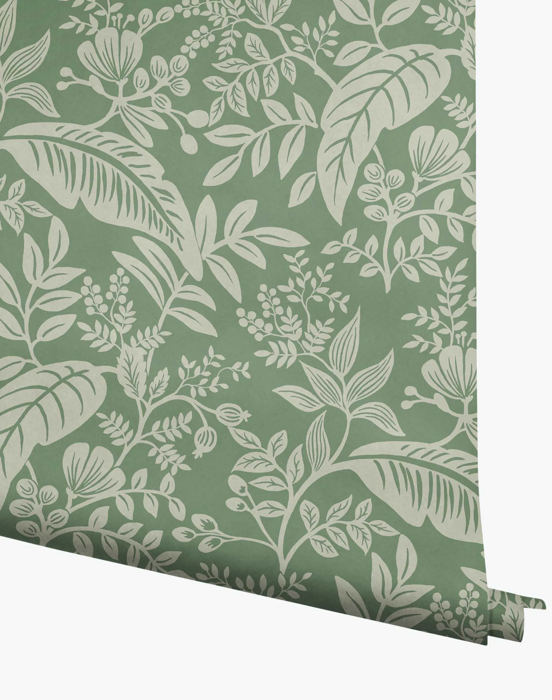 White Traditional Check Wallpaper in Sage Green