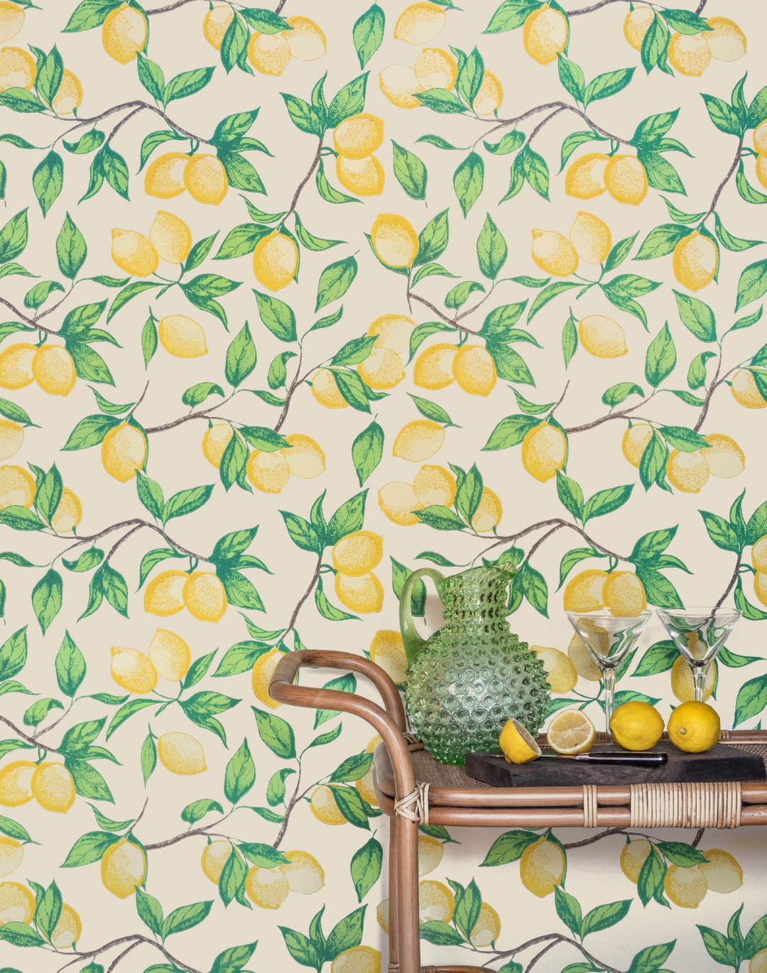 Capri Lemons, Natural – The Pattern Collective