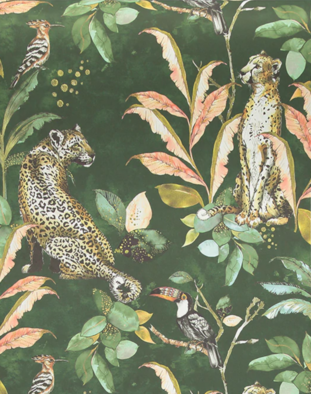Cheetah, Green – The Pattern Collective