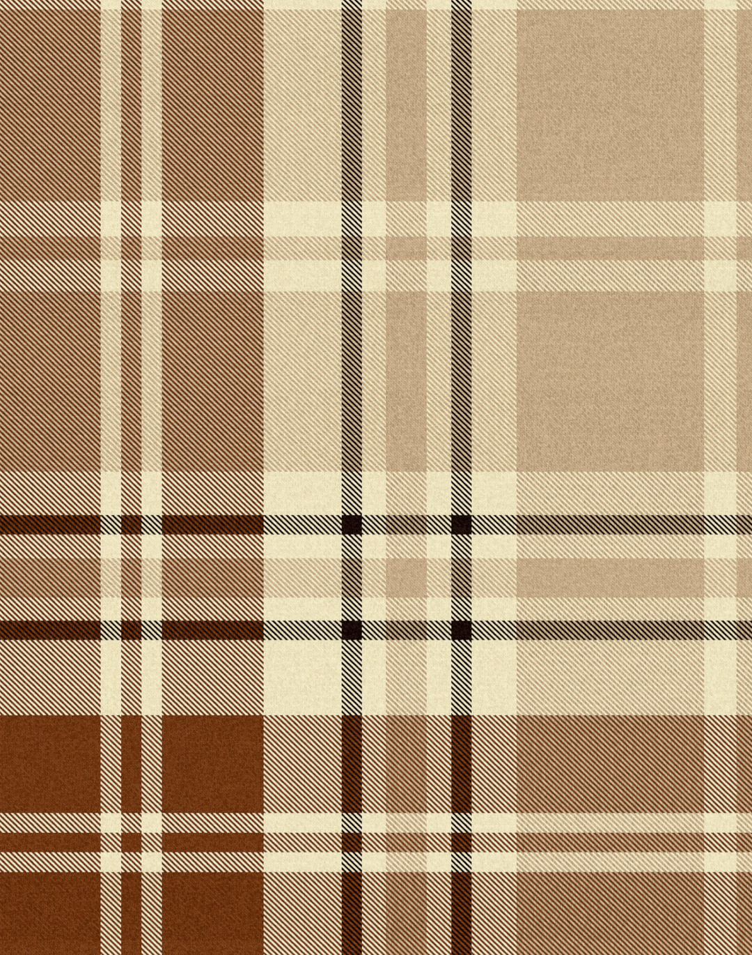 Chesterfield Plaid, Cappuccino The Pattern Collective –