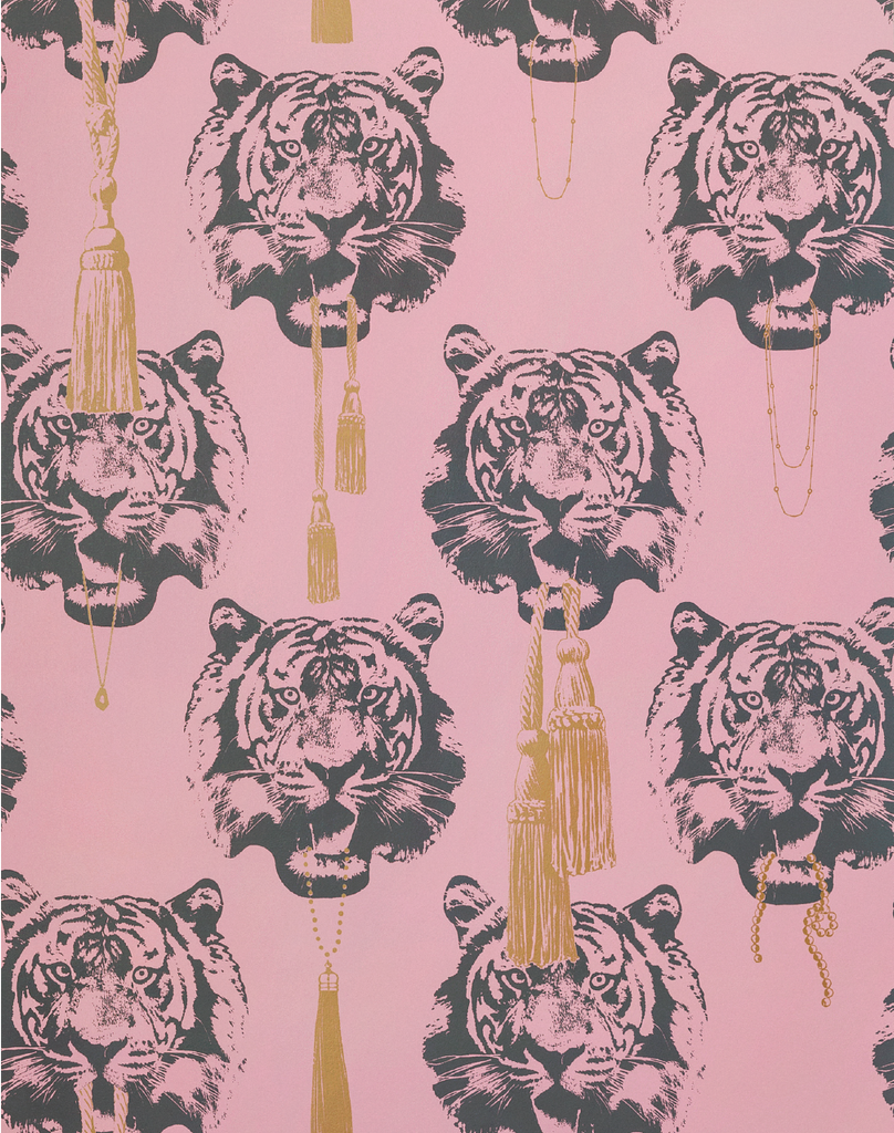 Pimlico Pink Wallpaper - Tiger Bleu