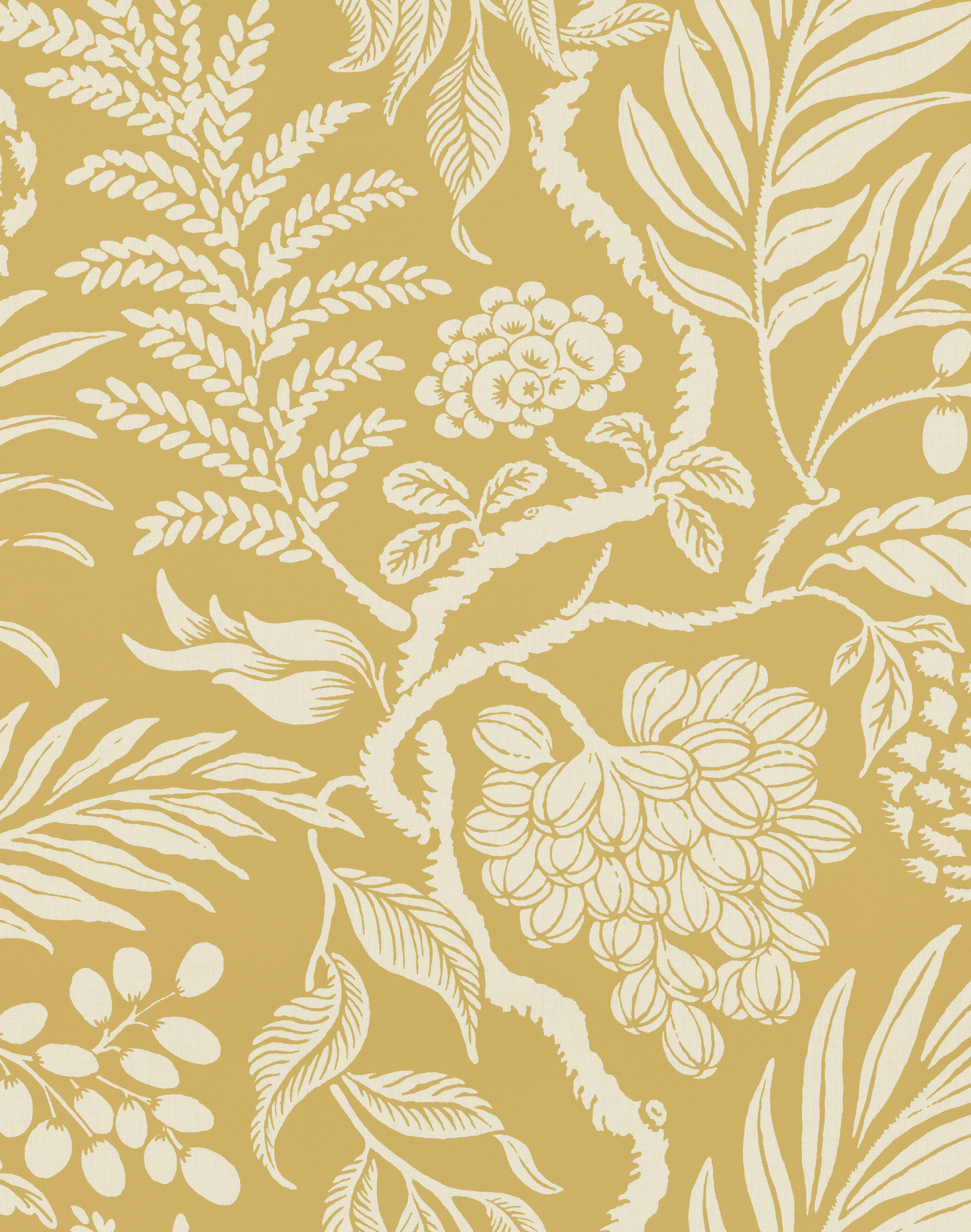 Dogwood Wallpaper - Ochre — Lonesome Pictopia