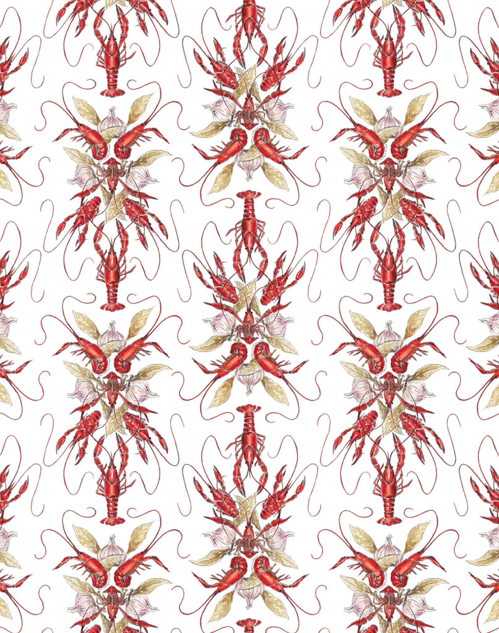 Crawfish Boil, White – The Pattern Collective