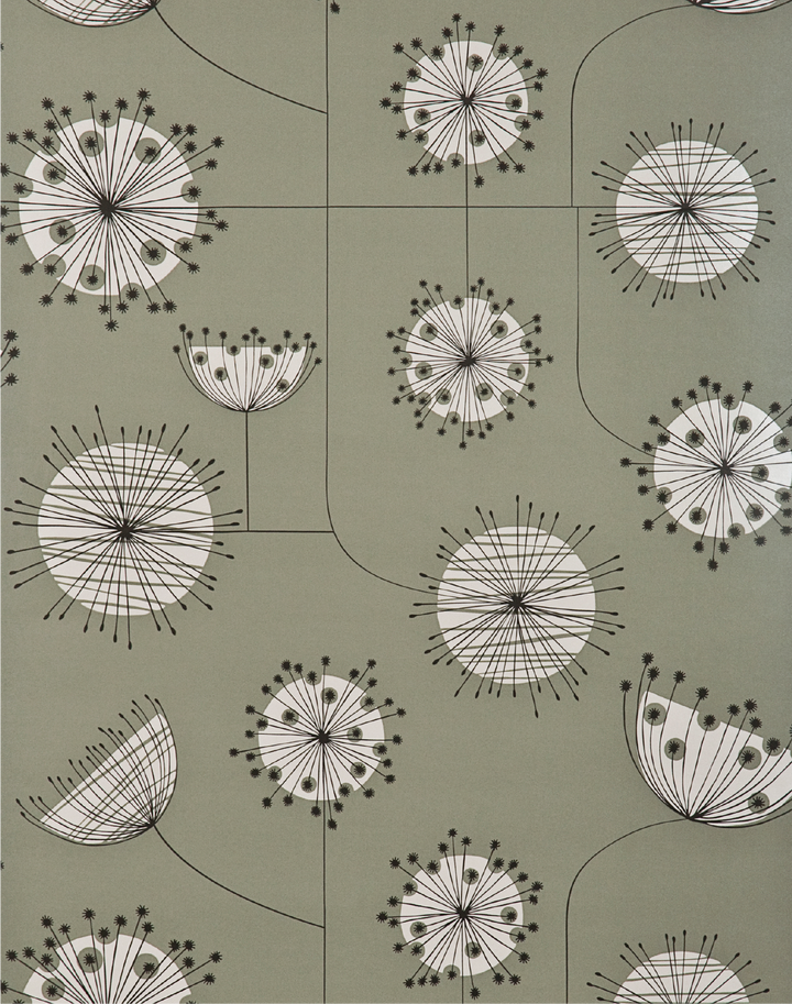 Dandelion Mobile, French Grey with White