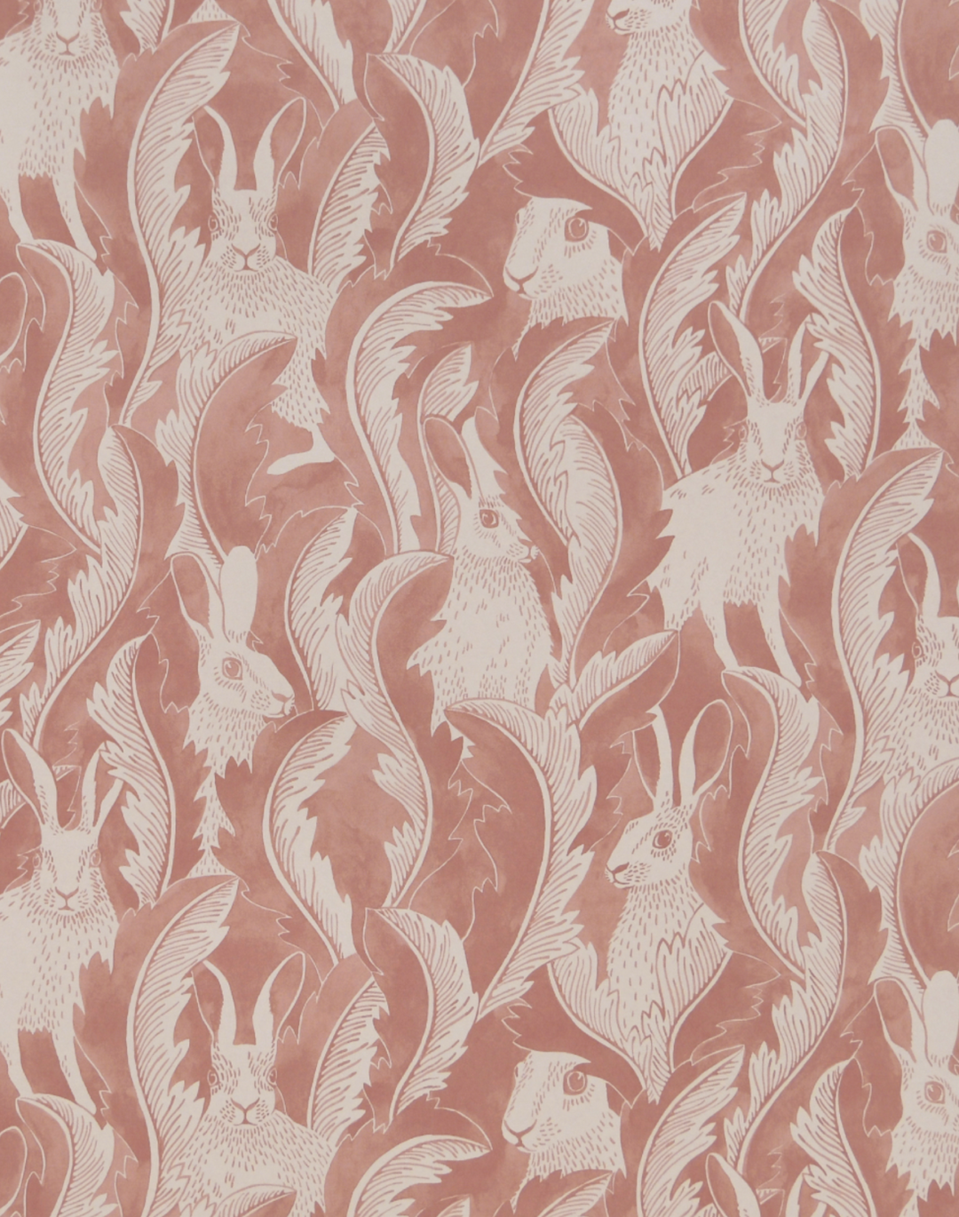 Hares in Hiding, Dusty Pink