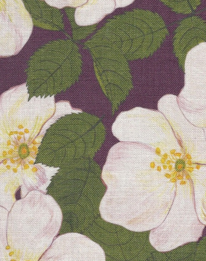 Hedgerow Rosa Fabric, Earth Red