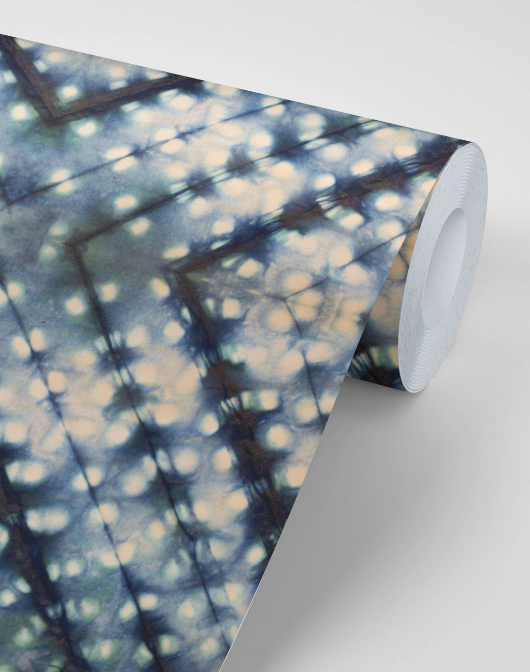 Indigo Itajime Cross Cushion by Tatie Lou Indigo Itajime Cross Cushion by Tatie Lou