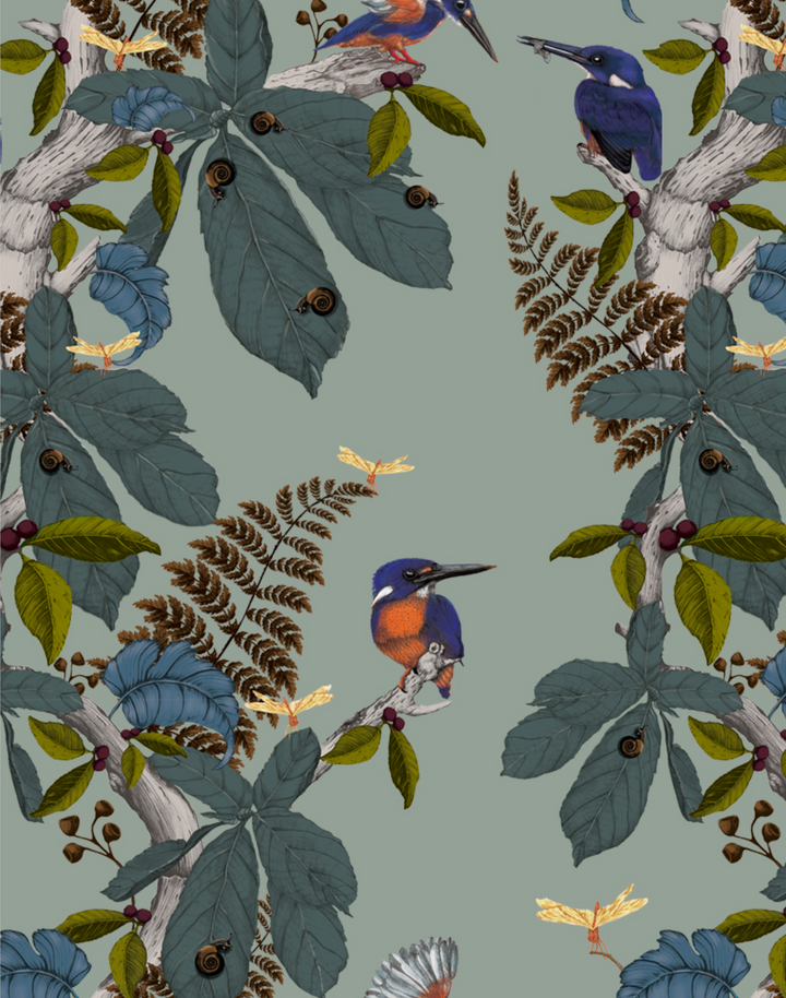 Kingfisher, Original on Moss