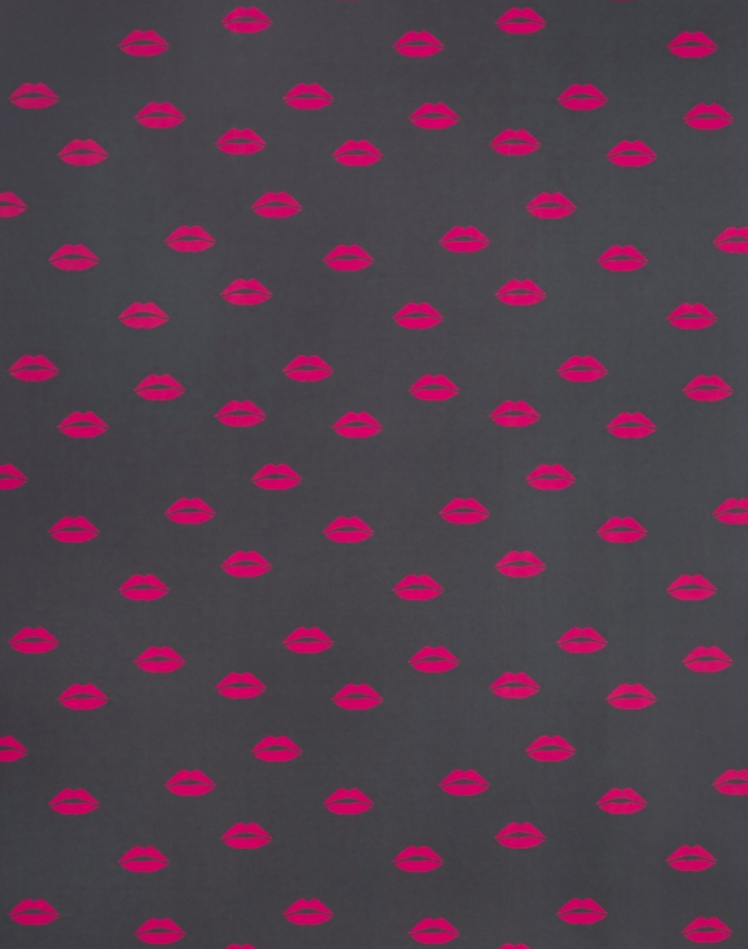 Lips, Hot Pink on Grey