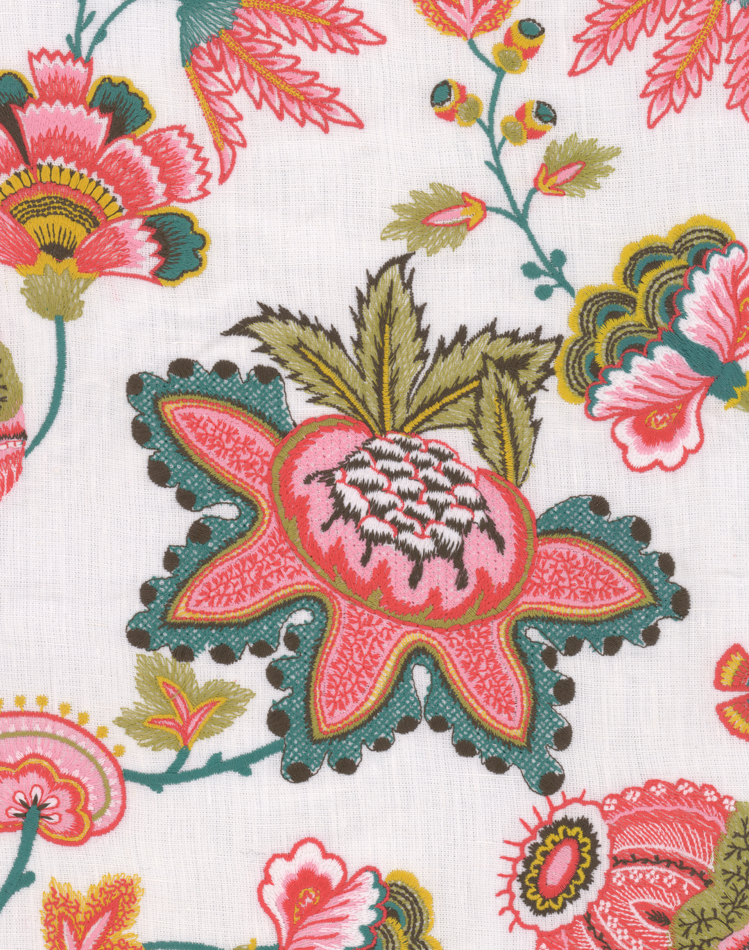 Midsummer Floral Embroidered