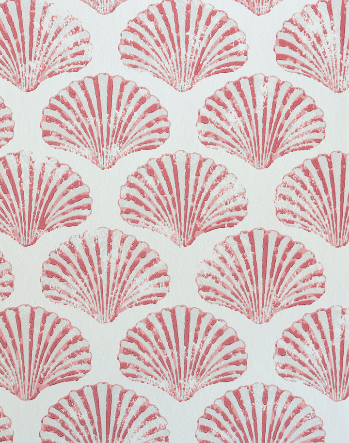 Scallop Shell, Red – The Pattern Collective