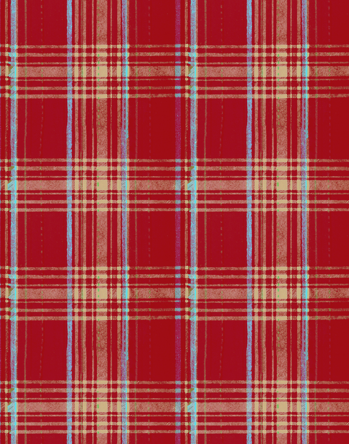 Seaport Plaid, Red
