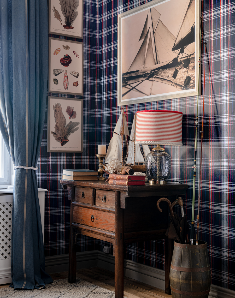 Seaport Plaid, Navy Blue – The Pattern Collective