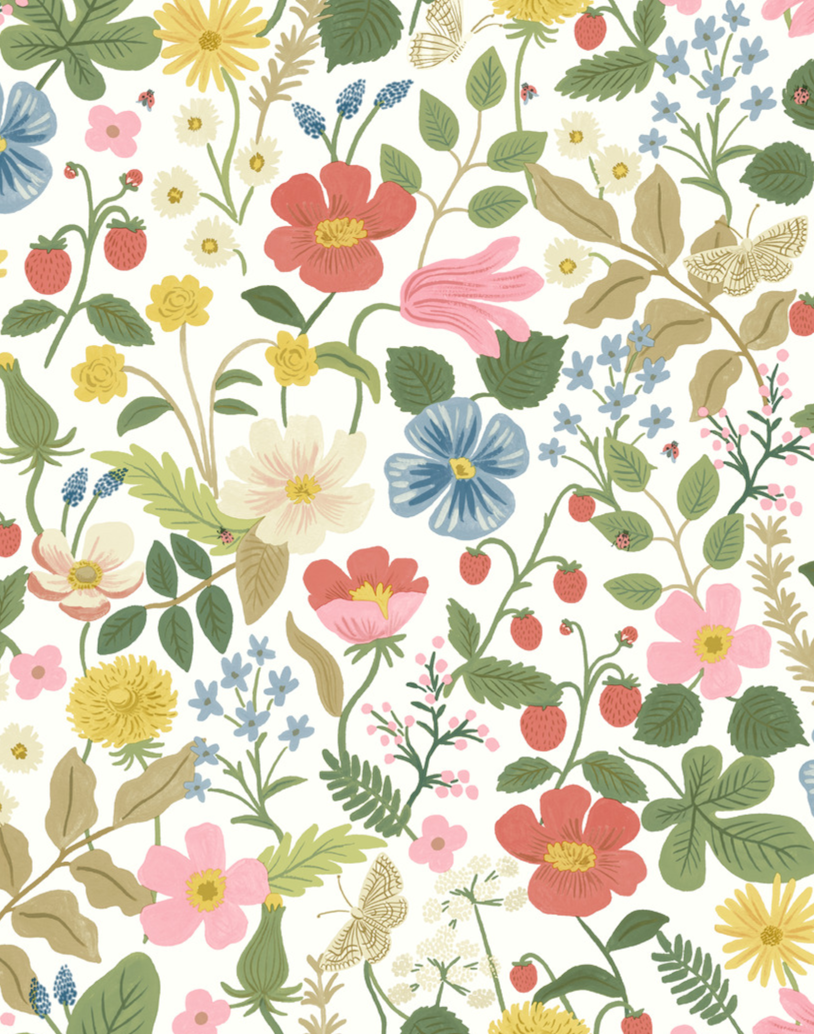 Rifle Paper Co. RP7354 Strawberry Fields Wallpaper - Thumbnail 2