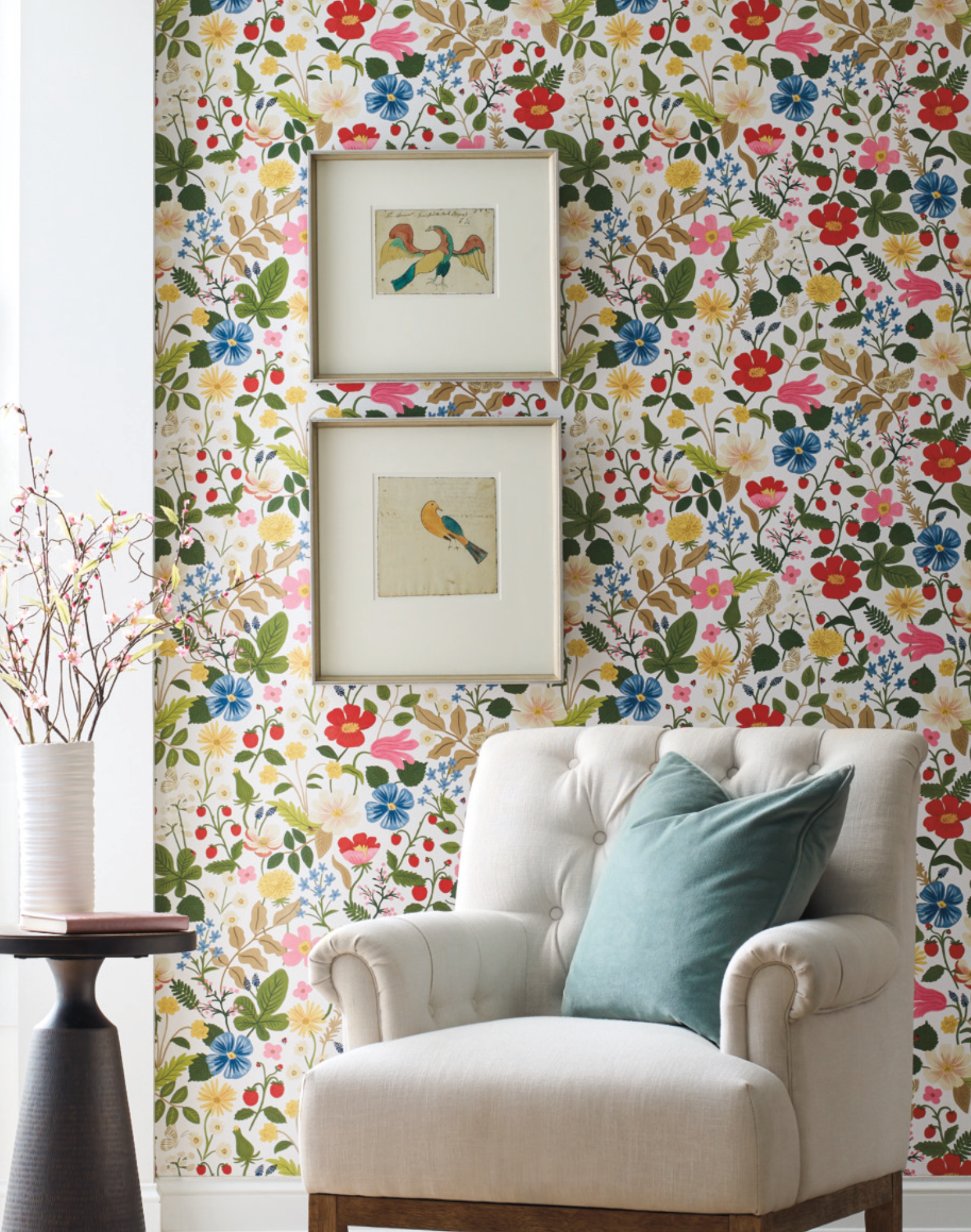 Rifle Paper Co. RP7354 Strawberry Fields Wallpaper