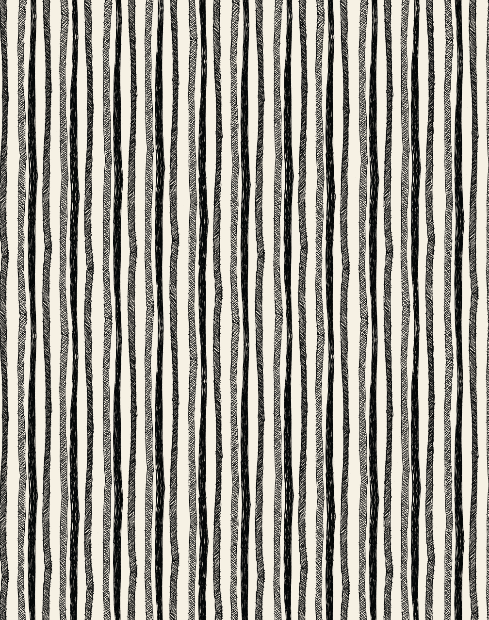 Stripes, Sumi Ink on Manila