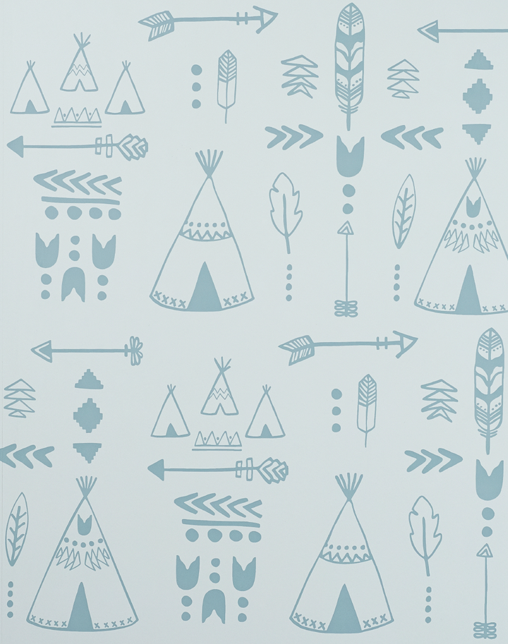 Teepees, Storm Green & Grey