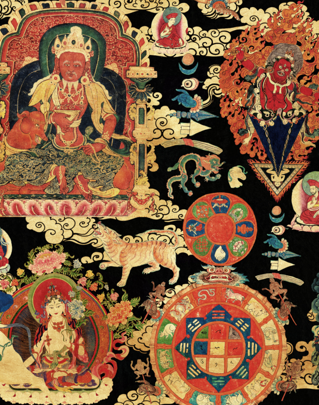 Tibetan Tapestry Metallic